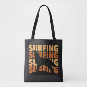 Tote Bag Loup veut surfer surfer surfer