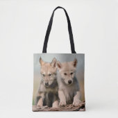 Tote Bag Loups de bébé (Devant)