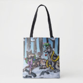 Tote Bag Loups de vacances (Devant)