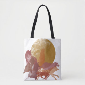 Tote Bag Loups Fourre-tout