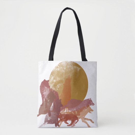 Tote Bag Loups Fourre-tout (Devant)