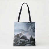 Tote Bag Loups Mystiques Gardiens du Château Faune Fantasti (Devant)