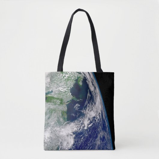 Tote Bag L'Ouragan Frances Sur Une Terre Partielle. (Devant)