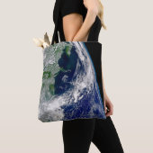 Tote Bag L'Ouragan Frances Sur Une Terre Partielle. (De près)