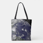 Tote Bag L'Ouragan Irene Traverse Les Bahamas. (Dos)