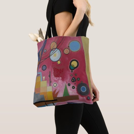 Tote Bag Lourde Rouge de Wassily Kandinsky (De près)