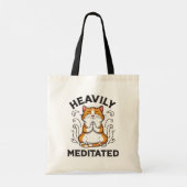 Tote Bag Lourdement Méditée Funny Yoga (Dos)