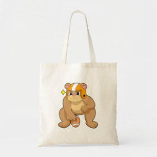 Tote Bag L'ours dans les sports de football