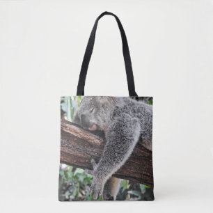 TOTE BAG L'OURS DE KOALA DORT SUR L'ARBRE