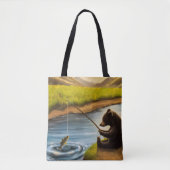 Tote Bag L'ours de pêche Fourre-tout (Devant)