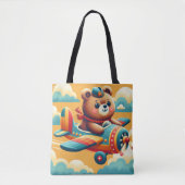 Tote Bag L'ours prend le vol (Devant)