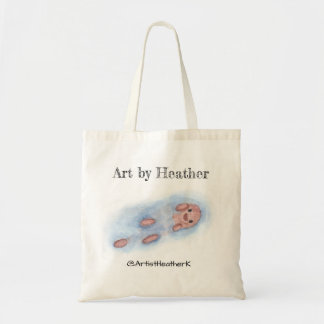 Tote Bag loutre fourre-tout d'aquarelle
