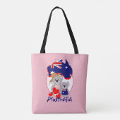 Tote Bag Love Australian koala Bears Super mignon Graphic (Dos)