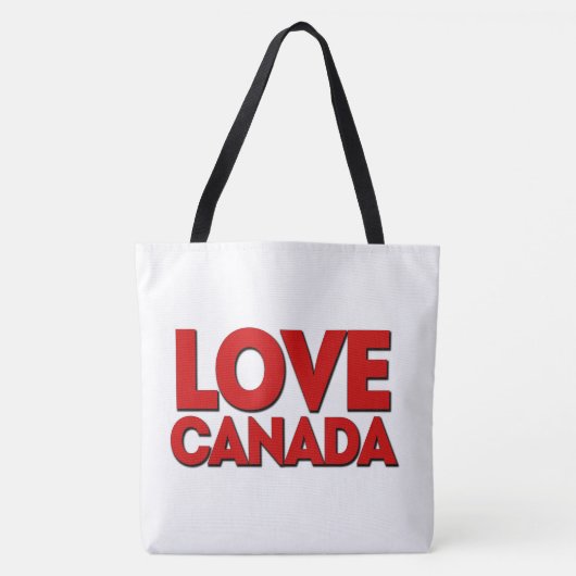 Tote Bag Love canada (Devant)