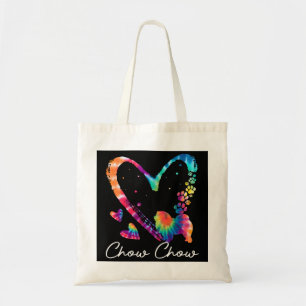 Tote Bag Love Chow Chow Tie Dye Rainbow Hippie Costume Chie
