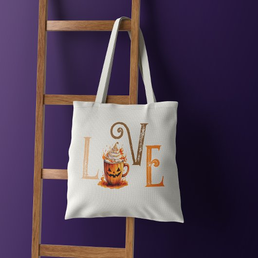 Tote Bag Love Citrouille Spice