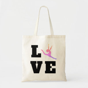 Tote Bag Love Dance  Danseuse colorée
