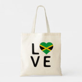 Tote Bag Love - Drapeau Jamaïque (Dos)
