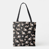 Tote Bag Love Ferrets - Noir (Dos)