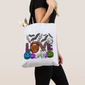 Tote Bag Love Halloween (De près)