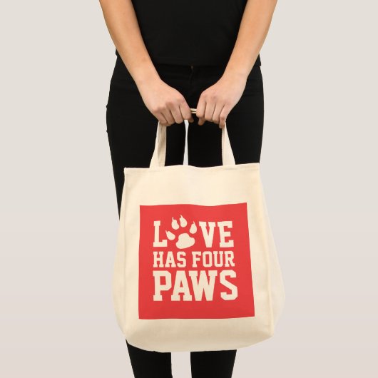 Tote Bag Love Has Four Paws (Devant (produit))