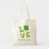 Tote Bag Love Homeschool St. Patrick's Day (Devant)