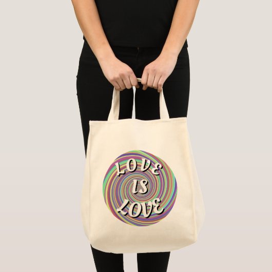 Tote Bag Love Is Love Fierté (Devant (produit))