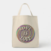 Tote Bag Love Is Love Fierté (Dos)