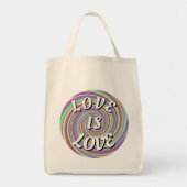 Tote Bag Love Is Love Fierté (Devant)