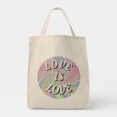 Tote Bag Love Is Love Fierté   (Dos)