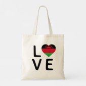 Tote Bag Love - Le drapeau du Malawi (Dos)