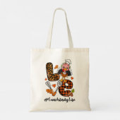 Tote Bag Love Lunch Lady Leopard (Dos)