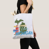 Tote Bag Love Michigan (De près)