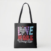 Tote Bag Love More Worry Less, Saint Valentin (Devant)