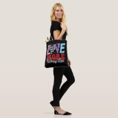 Tote Bag Love More Worry Less, Saint Valentin (Sur le modèle)