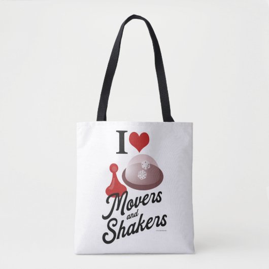Tote Bag Love Movers And Shakers Cool Board Game Devise (Devant)