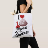 Tote Bag Love Movers And Shakers Cool Board Game Devise (De près)