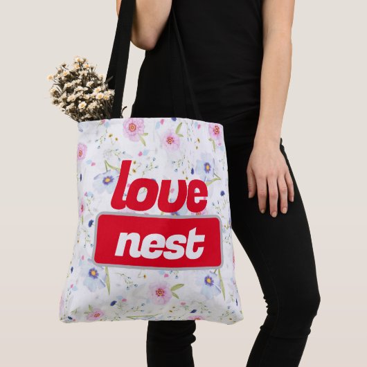 Tote Bag love nest (De près)
