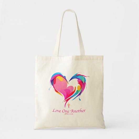 Tote Bag Love One Another Bible Verse John 1334 (Devant)