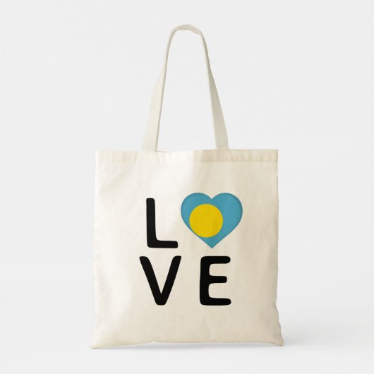 Tote Bag Love - Palau Drapeau (Dos)