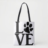 Tote Bag Love Paw Classic (Devant)