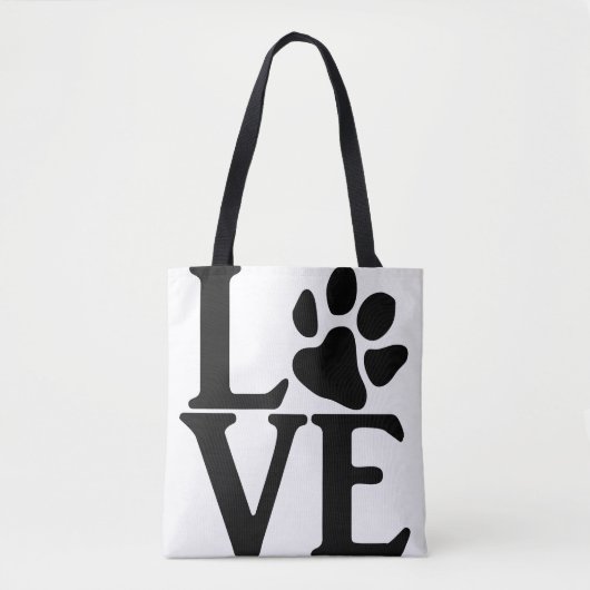 Tote Bag Love Paw Classic (Devant)