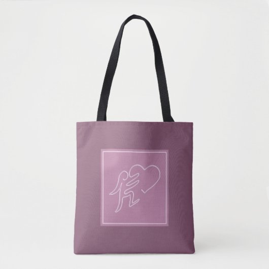 TOTE BAG LOVE (RASPBERRY) (Devant)