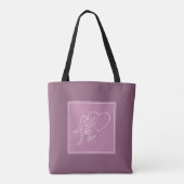 TOTE BAG LOVE (RASPBERRY) (Dos)
