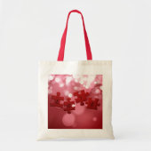 Tote Bag Love Script Puzzle Pièces (Devant)