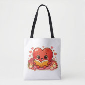 Tote Bag Love Stories Begin Within the Heart (Devant)