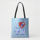 Tote Bag Love Taiwan slippers (Devant)