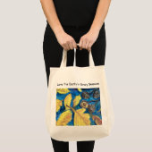 Tote Bag Love the Earth, fabric shopping bag (Devant (produit))