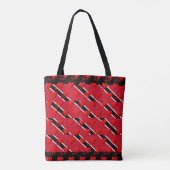 Tote Bag LOVE TRINIDAD TOBAGO Coeurs Drapeaux personnalisés (Dos)