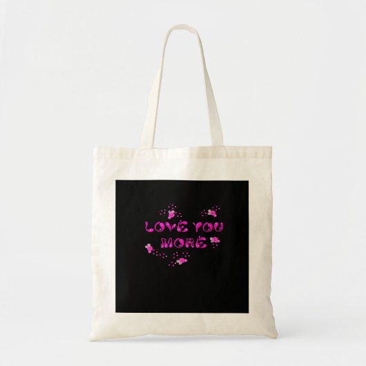 Tote Bag Love You More Visual Style  (Devant)
